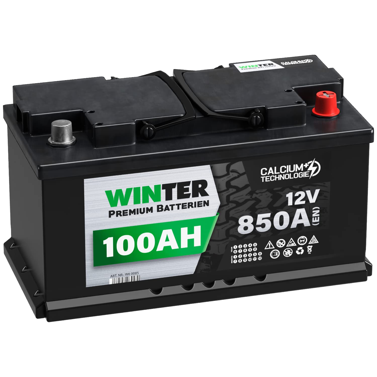 WINTER Premium Autobatterie 12V 100Ah 850A/EN statt 88Ah 90Ah 95Ah von WINTER PREMIUM BATTERIEN