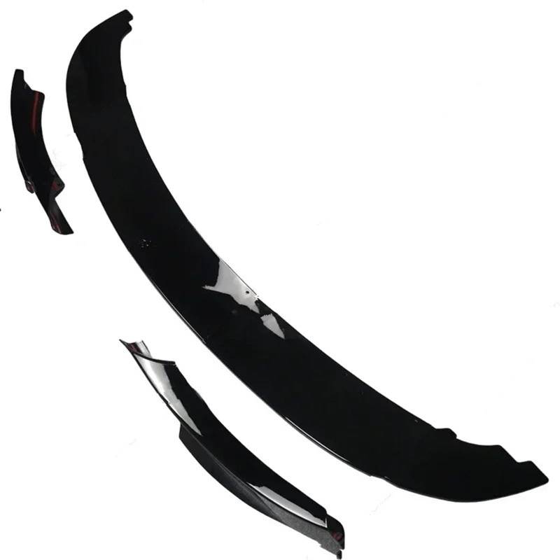 Front Spoiler Lippe Für 3er E90 E91 Für LCI Sport 2009-2012 4 STÜCKE Glanz Schwarz Auto Vorderen Stoßfänger Lippe Spoiler Body Kit ABS Frontstoßstange Lippe(One Set Gloss Black) von WINVOX