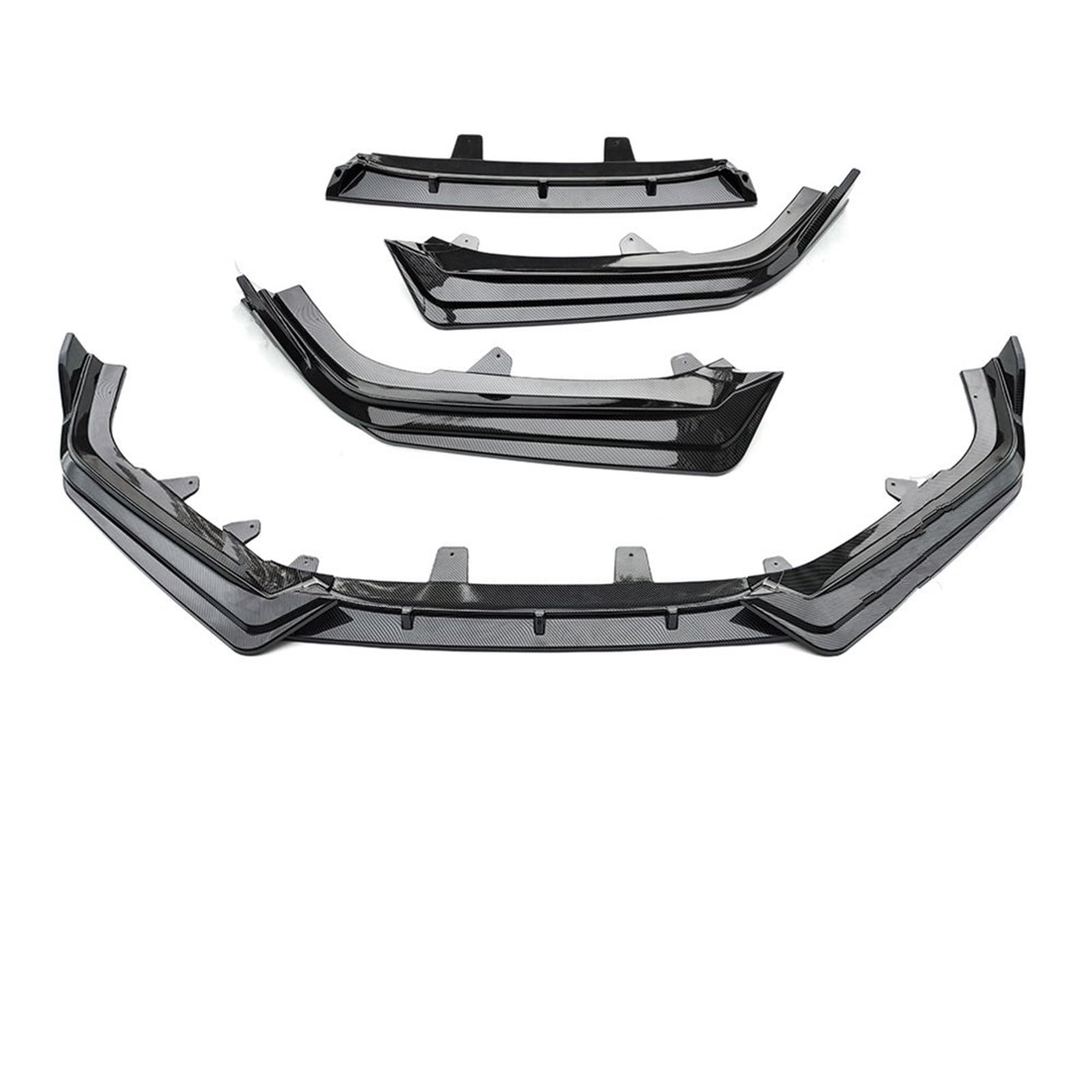 Front Spoiler Lippe Für Accord 2021-2022 Splitter Refit Carbon Fiber Schutz Außen Teil Frontschürze Lippe Kinn Frontstoßstange Lippe(Carbon Look) von WINVOX