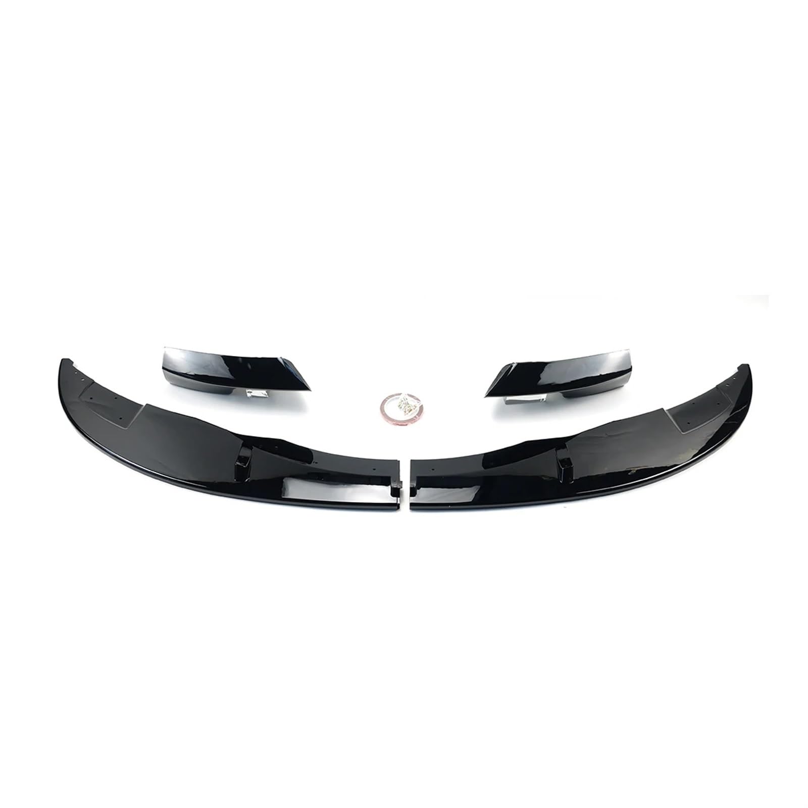 Front Spoiler Lippe Für E90 E92 E93 M3 2007-2013 Auto Front Lip Splitter Spoiler Diffusor Klinge Schutz Klappe Carbon Faser Frontstoßstange Lippe(Glossy Black) von WINVOX