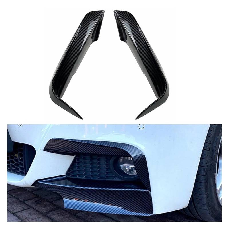 Front Spoiler Lippe Für F30 F31 F35 3er-Serie Sport 2012–2018 Auto Frontspoilerlippe Karosserie-Kit ABS-Kunststoff Untere Splitterschutzplatte Frontstoßstange Lippe(Carbon Look C) von WINVOX