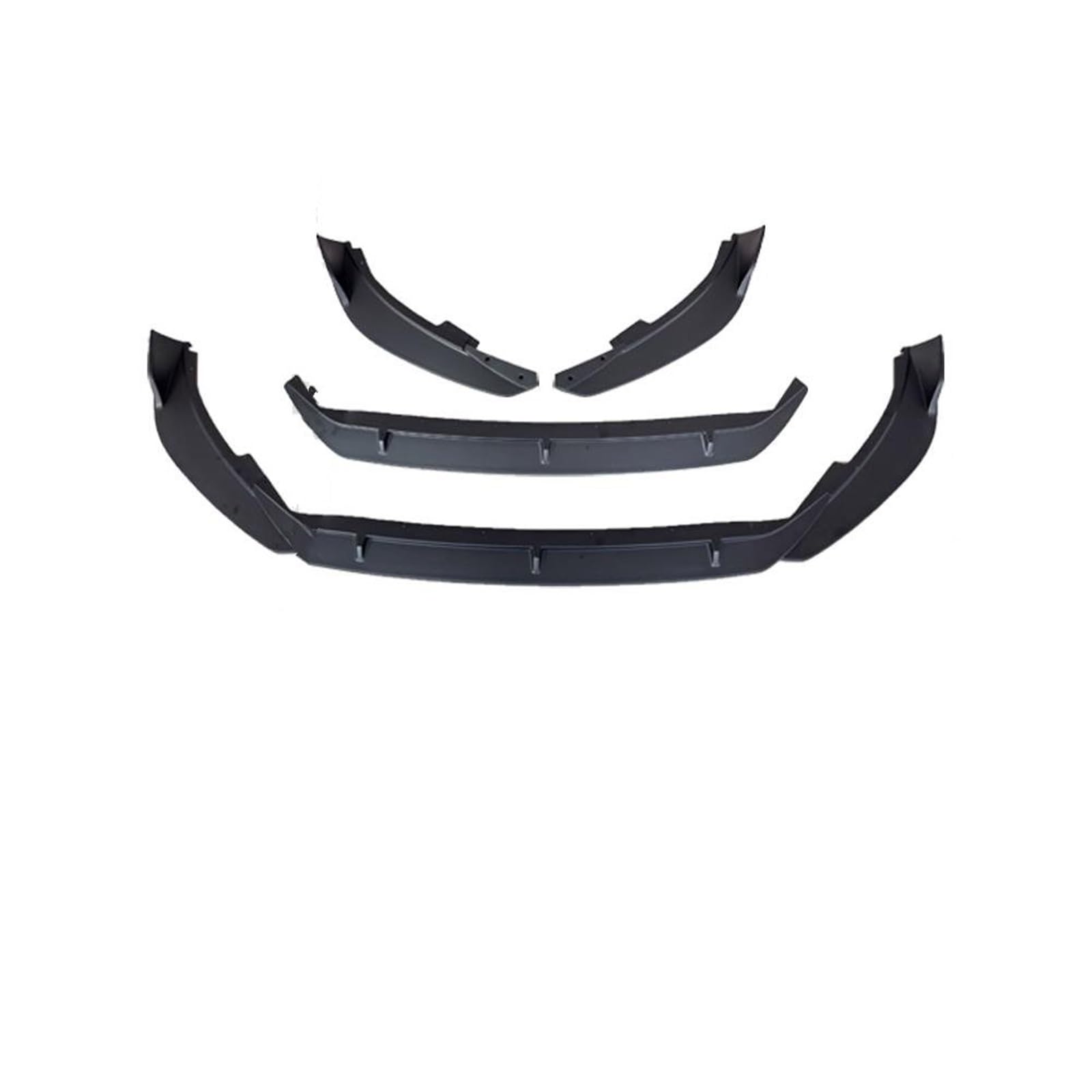 Front Spoiler Lippe Für Ford Für Focus ST Linie MK4 C519 2018 2019 2020 2021 Frontschürze Lip Diffusor Spoiler Splitter Körper Kit Schutz Frontstoßstange Lippe(Matte Black) von WINVOX