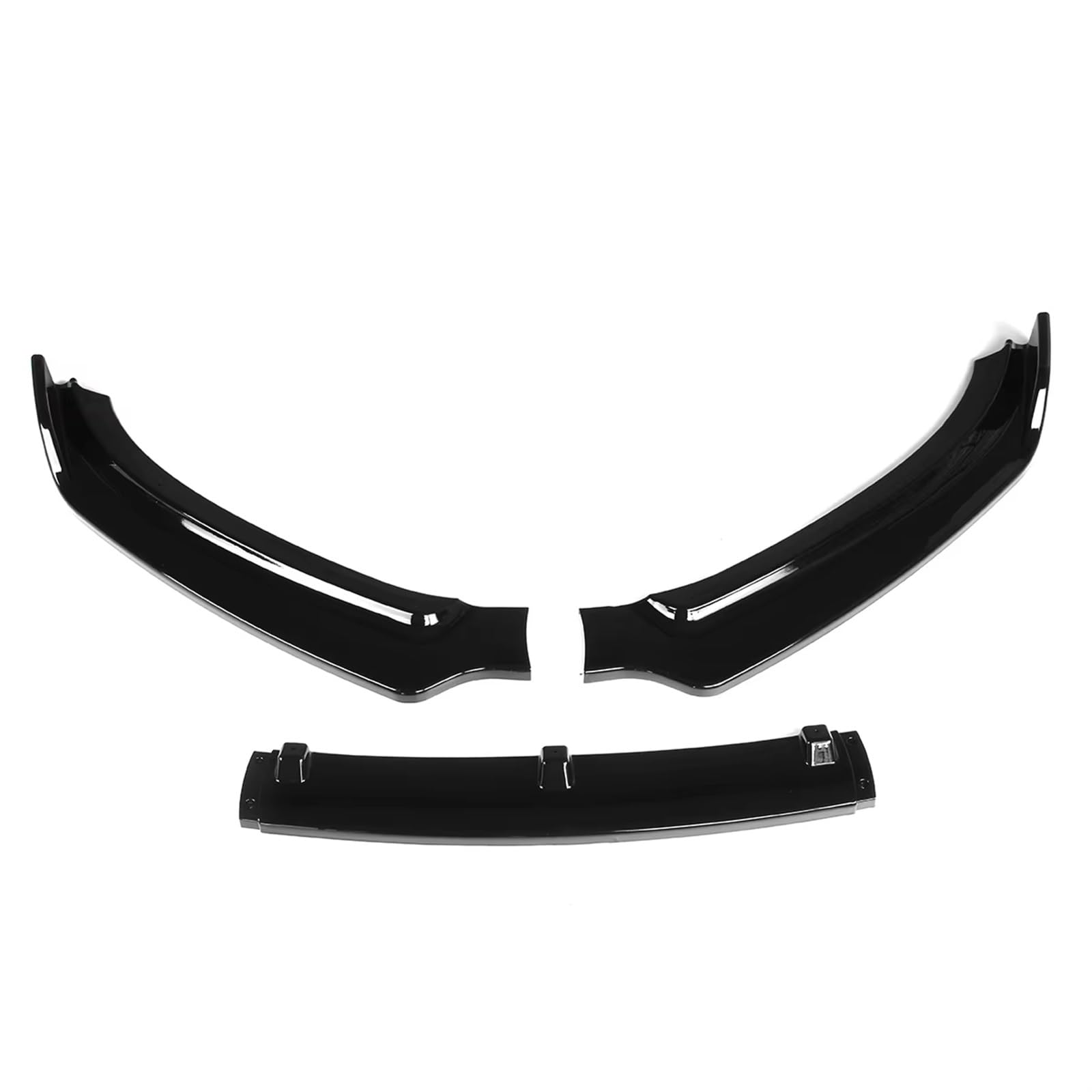 Front Spoiler Lippe Für Für A4 B8.5 2013 2014 2015 2016 Schwarz 3 Stücke Auto Front Stoßstange Splitter Lip Diffusor Spoiler Schutz Deflektor Lippen Frontstoßstange Lippe von WINVOX