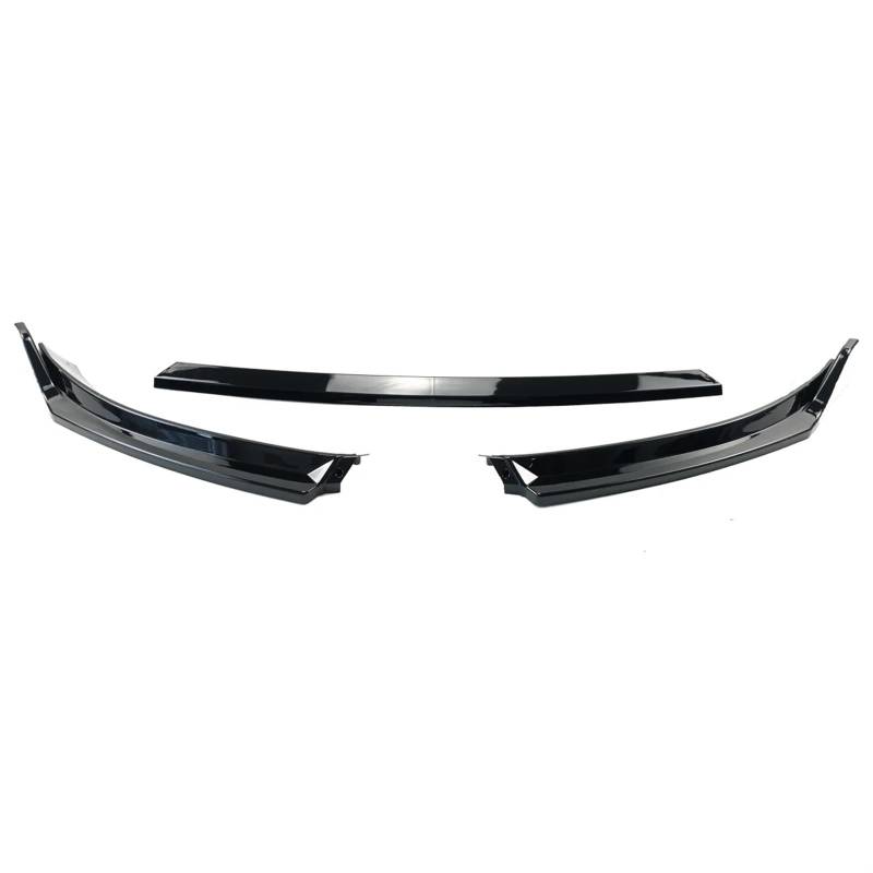 Front Spoiler Lippe Für VW Für Golf MK6 6 Standard Für TSI Für TDI Für MPI 2008-2013 Frontstoßstange Lippe Autospoiler Splitter Diffusor Glänzend Schwarz Frontstoßstange Lippe(Glossy Black) von WINVOX