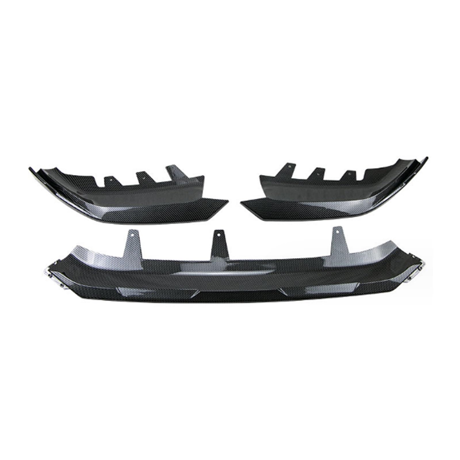 Front Spoiler Lippe Für X1 IX1 U11 2022-2024 MP Style Auto Frontstoßstange Lip Spoiler Diffusor Splitter Body Kit Schürzen Abdeckung Schutzverkleidung Frontstoßstange Lippe(Carbon Look) von WINVOX