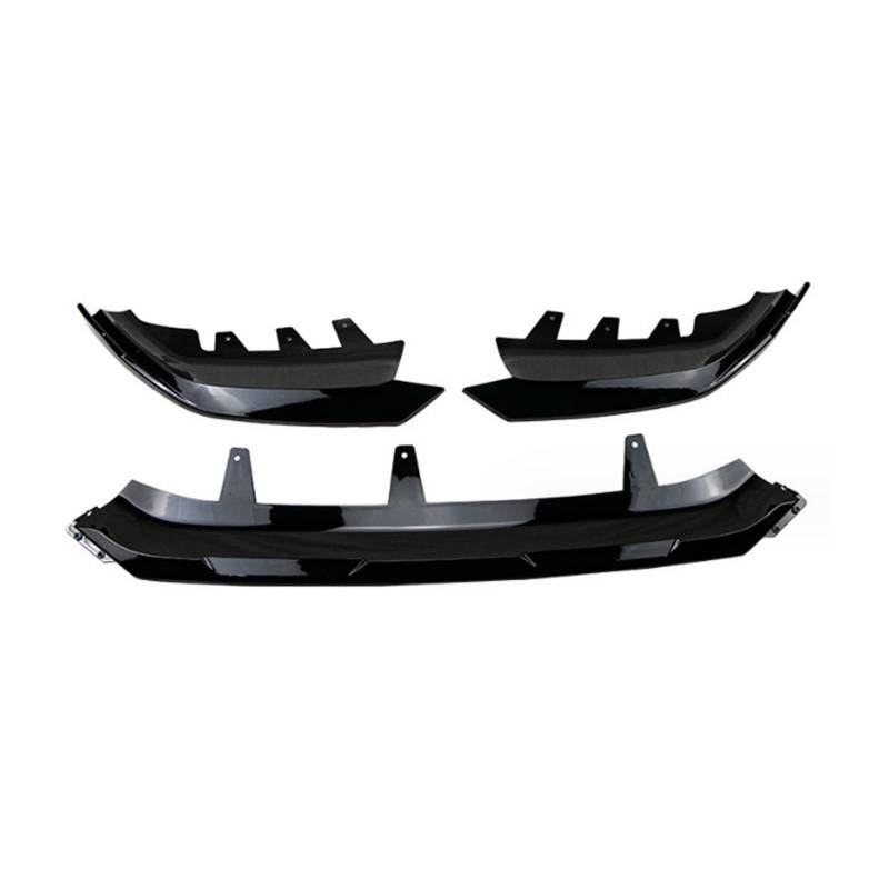 Front Spoiler Lippe Für X1 IX1 U11 2022-2024 MP Style Auto Frontstoßstange Lip Spoiler Diffusor Splitter Body Kit Schürzen Abdeckung Schutzverkleidung Frontstoßstange Lippe(Glossy Black) von WINVOX