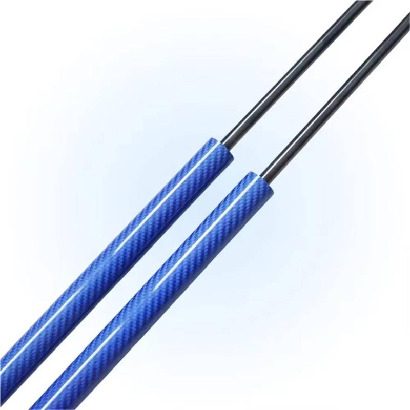 Gasfeder Dämpfer Heckklappe Für Civic FK Schrägheck 596,5 Mm Heckklappen-Kofferraumlift-Unterstützung Gasfeder-Schock Menge (2) Kohlefaser-Stammstreben Heckklappendämpfer(Blue Carbon Fiber) von WINVOX