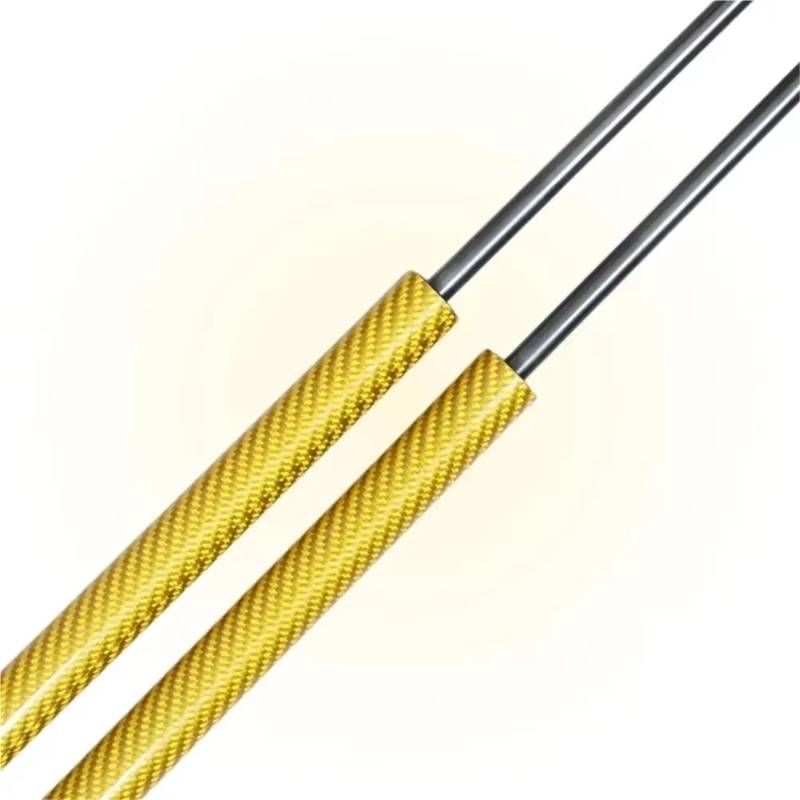 Gasfeder Dämpfer Heckklappe Für Element Für YH1/2 580mm Heckklappe Kofferraumlift Unterstützt Gasfedern Stoßdämpfer Dämpfer Menge (2) Kofferraumstreben Heckklappendämpfer(Yellow Carbon Fiber) von WINVOX