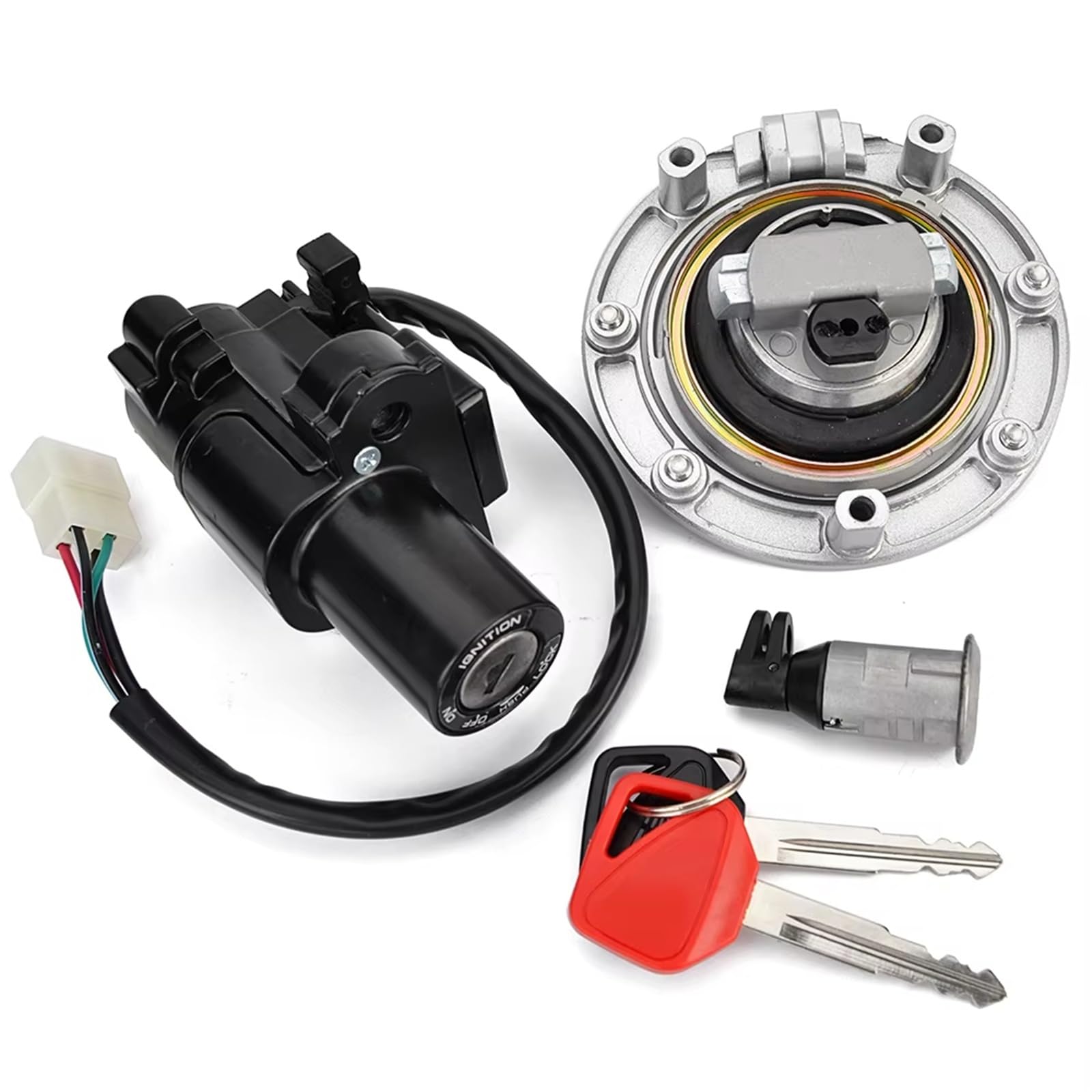 Motorrad Zündschlüsselschalter Für CBR600 Für CBR600F Für CBR600RR Für CBR900RR Für CBR1100XX Für CB600F Für VTR1000 Zündschalter Tankdeckel Sitzschlossschlüssel Zündschloss Motorrad Zündschlüsselschalter Für CBR600 Für CBR600F Für CBR600RR Für CBR900RR Für CBR1100XX Für CB600F Für VTR1000 Zündschalter Tankdeckel Sitzschlossschlüssel Zündschloss von WINVOX