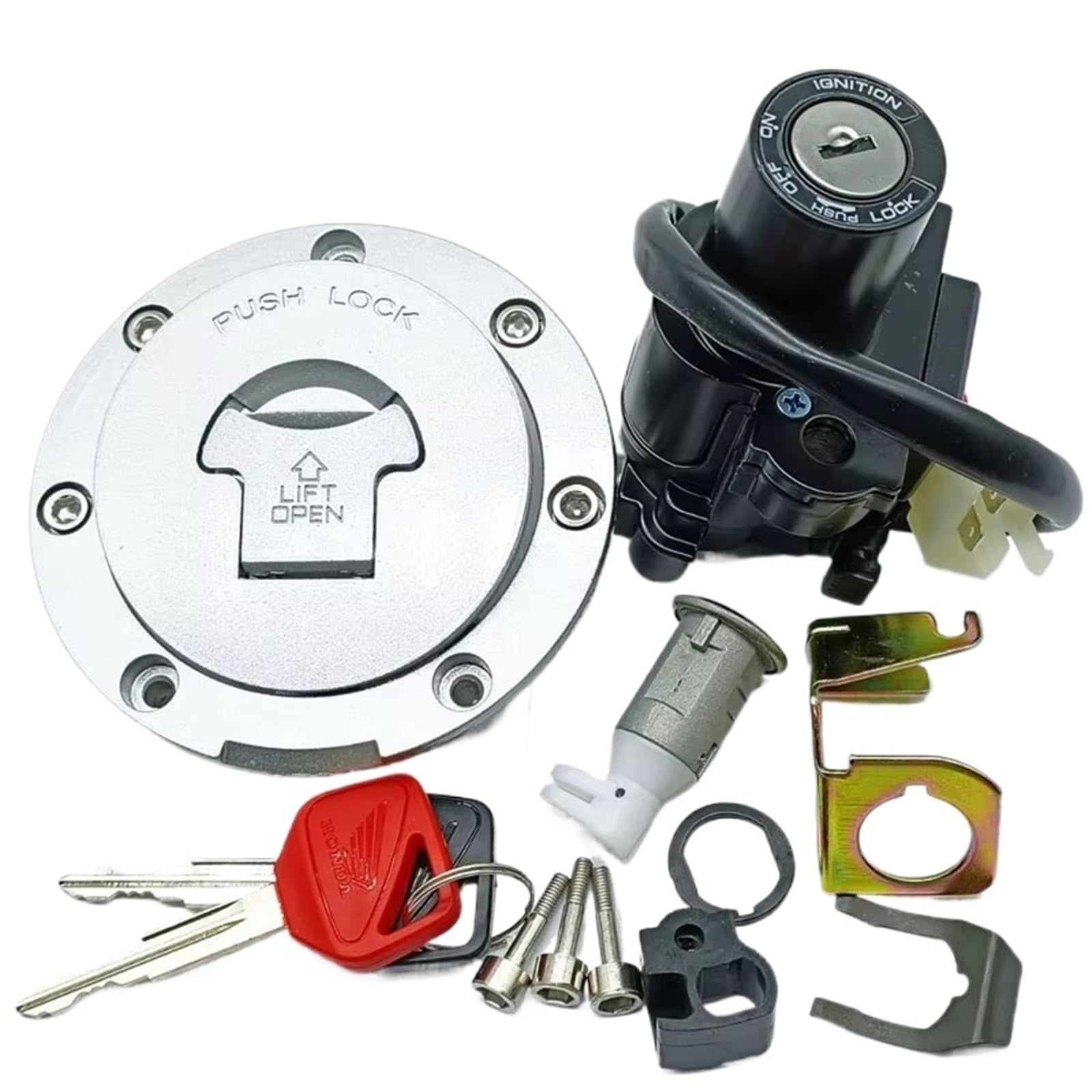Motorrad Zündschlüsselschalter Für Deauville Für NT650V 98-05 Für NT700V 06-10 ST1300 Für Pan-für Europäische 03-11 Zündschloss Tankdeckel Sitzschlüsselsatz Zündschloss Motorrad Zündschlüsselschalter Für Deauville Für NT650V 98-05 Für NT700V 06-10 ST1300 Für Pan-für Europäische 03-11 Zündschloss Tankdeckel Sitzschlüsselsatz Zündschloss von WINVOX