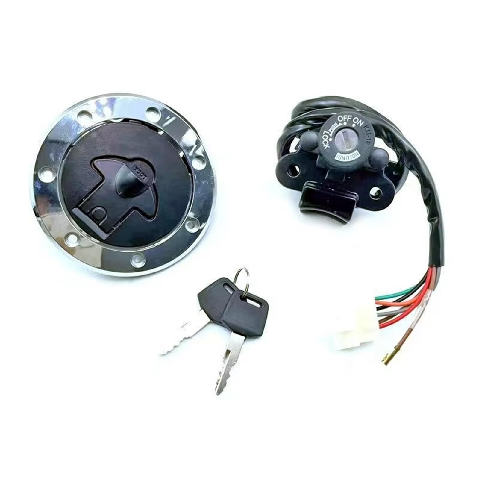 Motorrad Zündschlüsselschalter Für Ninja Für ZX-6R Für ZX7R Für ZX7RR Für ZX9R Für ZZR400 91-06 Motorrad-Zündschalterschloss Tankdeckel Mit Schlüsselsatz Passform Zündschloss Motorrad Zündschlüsselschalter Für Ninja Für ZX-6R Für ZX7R Für ZX7RR Für ZX9R Für ZZR400 91-06 Motorrad-Zündschalterschloss Tankdeckel Mit Schlüsselsatz Passform Zündschloss von WINVOX