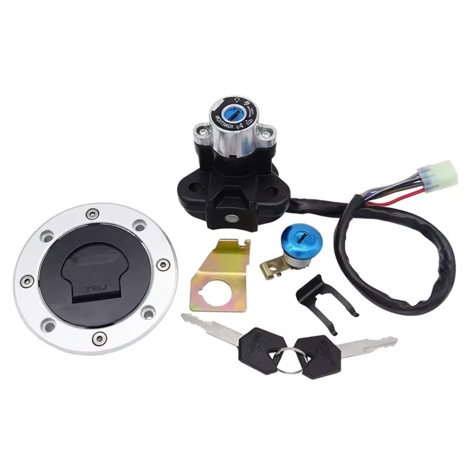 Motorrad Zündschlüsselschalter Für Suzuki Für GSXR1300 SV650 Für GSXR 600 750 1000 SV1000 K4-K7 Motorrad Zündschloss Sperren Tankdeckel Abdeckung Lockset Kit Zündschloss Motorrad Zündschlüsselschalter Für Suzuki Für GSXR1300 SV650 Für GSXR 600 750 1000 SV1000 K4-K7 Motorrad Zündschloss Sperren Tankdeckel Abdeckung Lockset Kit Zündschloss von WINVOX