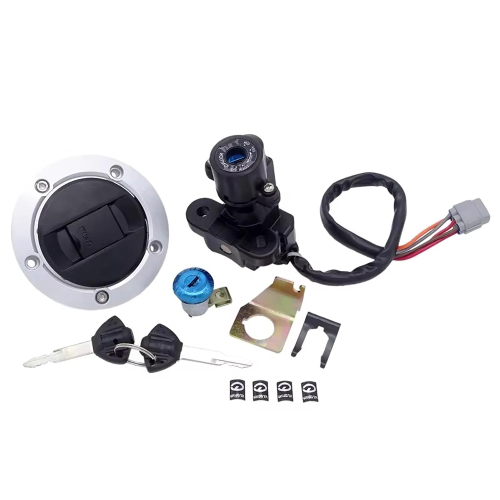 Motorrad Zündschlüsselschalter Für Suzuki Für GSXR600 Für GSXR750 Für GSXR1000 1 Set Motorrad Zündschloss Tankdeckel Schloss Schlüssel Zündschloss Motorrad Zündschlüsselschalter Für Suzuki Für GSXR600 Für GSXR750 Für GSXR1000 1 Set Motorrad Zündschloss Tankdeckel Schloss Schlüssel Zündschloss von WINVOX