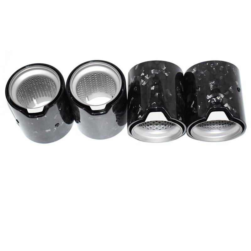 Schalldämpferspitze Für M2 F87 M3 F80 M4 F82 F83 CarMuffler Endrohr Upgrade 4 Stück MP Carbon Fiber Auspuffspitze gewidmet Auto Auspuff Endrohr(Carbon Fiber D) von WINVOX