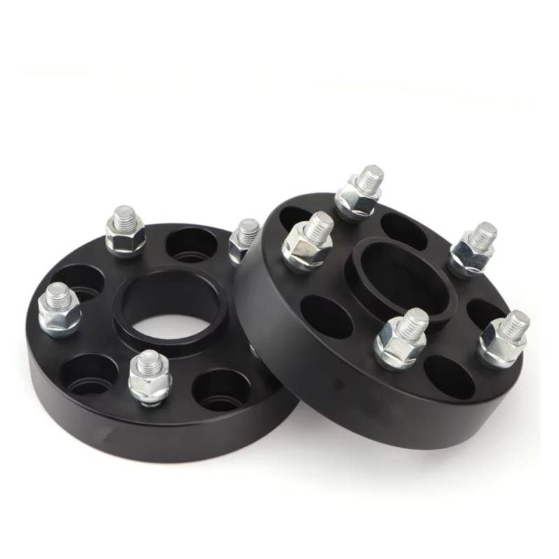 Spurverbreiterungen Für JEEP Für PATRIOT Für Kompass 2 Stück 15/20/25/30/35/40 Aluminium Rad Spacer Adapter PCD 5x114,3 CB 67,1 Anzug Auto Distanzscheiben(35mm Black) von WINVOX