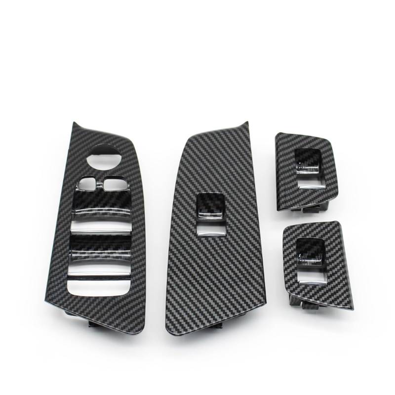 Türgriff Innentür Auto Für 5 Series G30 G31 G38 F90 2017 2018 2019 2020 2021 Auto Innentür Carbon Fiber Innen Griff Fenster Schalter Abdeckung Trim Innen Autotürgriff(LHD Cover Set) von WINVOX