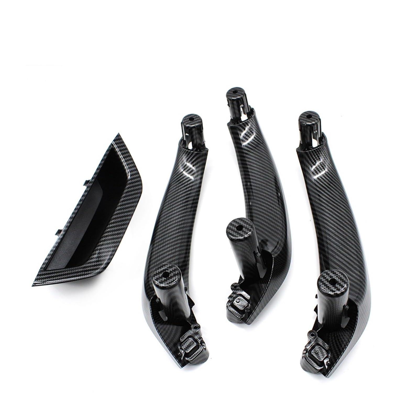 Türgriff Innentür Auto Für X3 X4 F25 F26 2010 2011 2012 2013 2014 2015 2016 LHD RHD Carbon Fiber Innen Tür Griff Ersatz Kit Innen Autotürgriff(LHD 4piece SET) von WINVOX