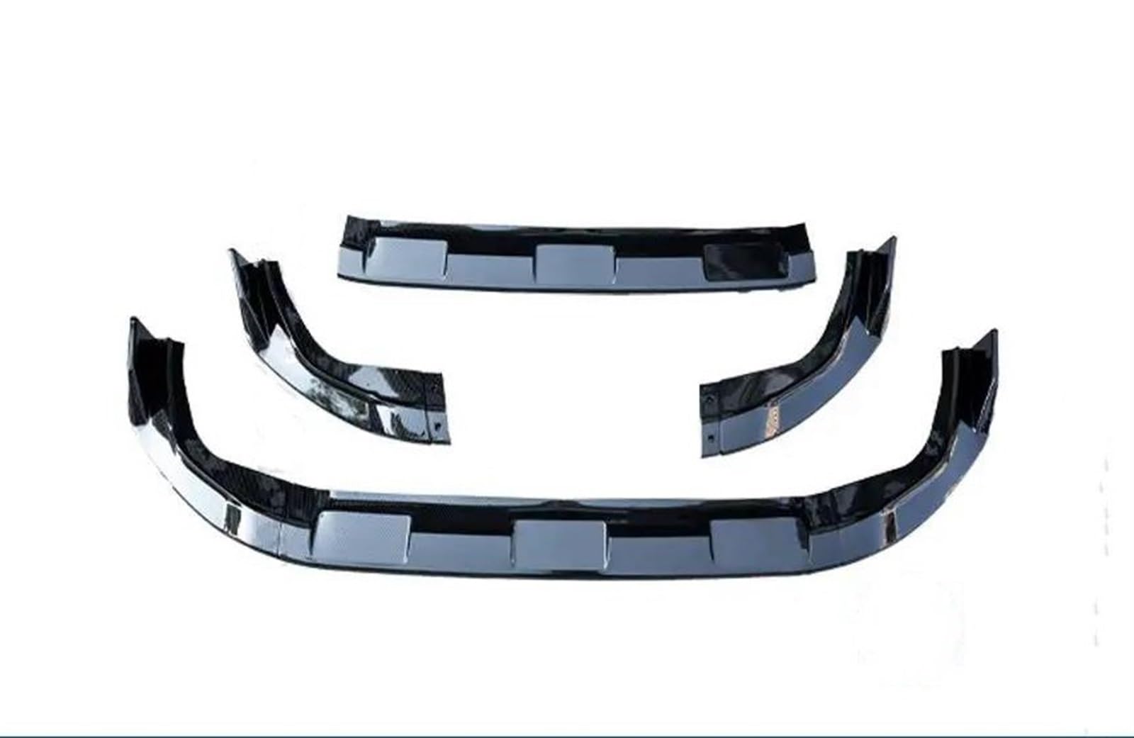 Spoiler Für Toyota Für RAV4 2019 2020 2021 Frontschürze Lippe Kinn Carbon Look Körper Kit Diffusor Spoiler Deflektor Frontspoiler(Glänzend schwarz) von WIRMEC