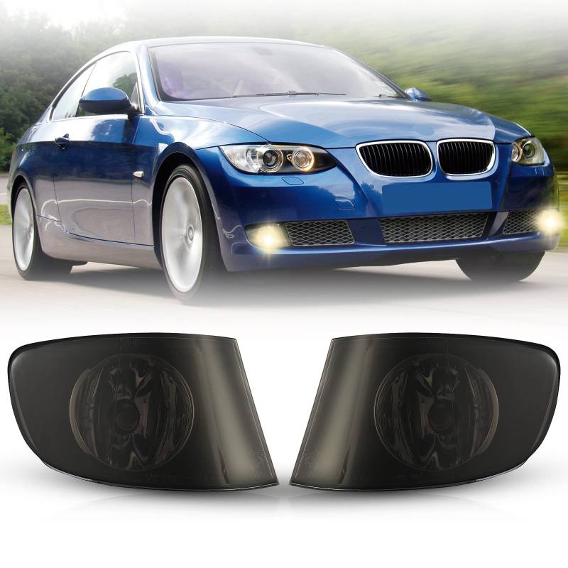 Nebelscheinwerfer passt für BMW 3 Series (CPE/CONV) (E92/E93) 06/2006-10/2013 For standard bumper Ein Paar Nebelscheinwerfer (Rauch Linse) von WISGOL