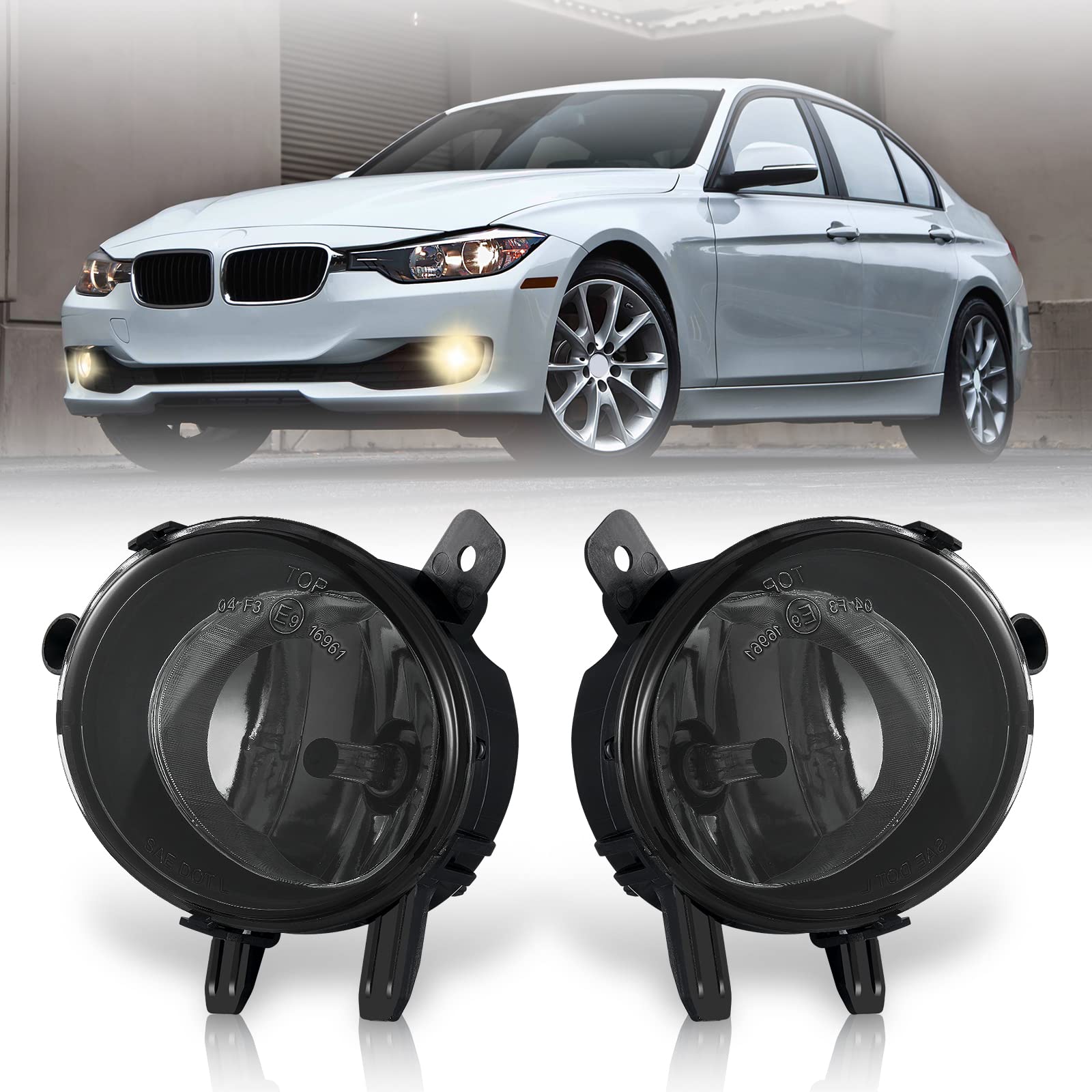 Nebelscheinwerfer passt für 10-17 BMW 3er (F30/F31) 1er (F20/F21) 2er (F22/F23) 3er Gran Turismo (F34) 4er (F32/F33) 4er Gran Coupé F36 2er Active/Gran Tourer F45/F46 Ein Paar Rauch linse H8 WISGOL von WISGOL