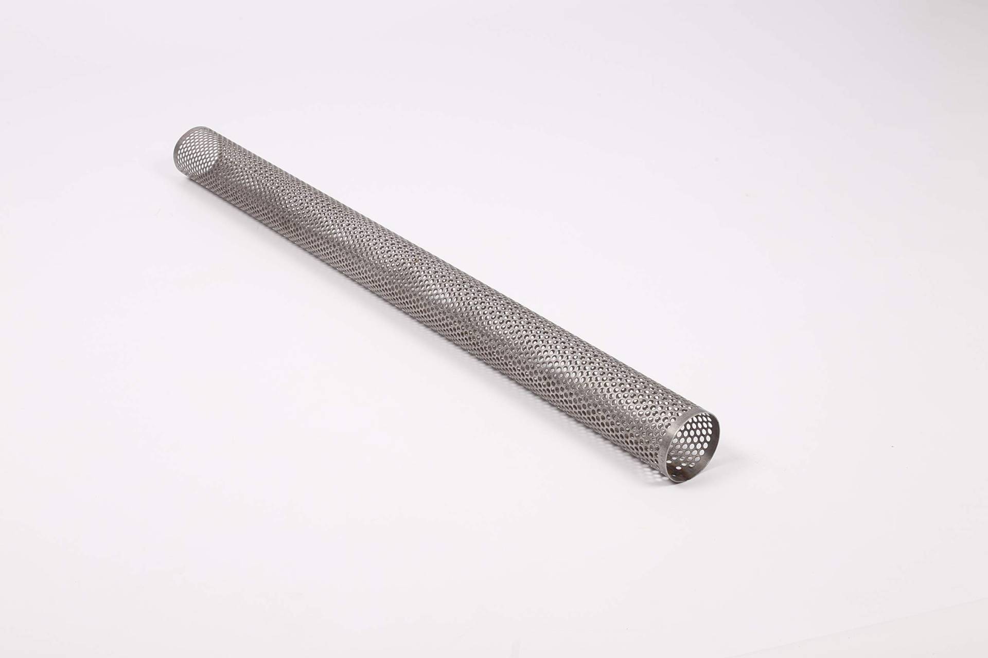 Rund Rohr Auspuff GELOCHT EDELSTAHL Ø 70 bis 101,6mm Länge=1000mm V2A Absorber Schalldämpfer (Edelstahl V2A, 70x1,5) von WIT