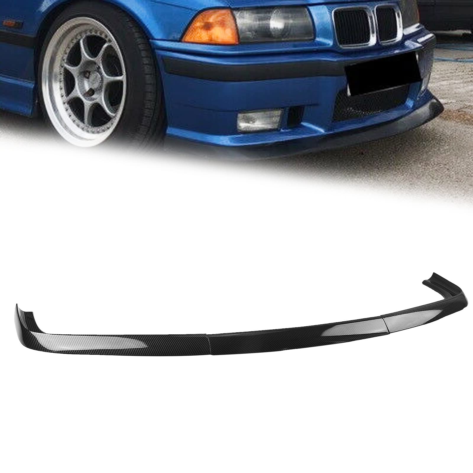 Frontstoßstange Spoiler Lippe Carbon Optik Auto Lower Body Kit Guard Plate Blade Splitter Für B&M&W E36 M3 1992-1998 Nur AC Style von WITTSY