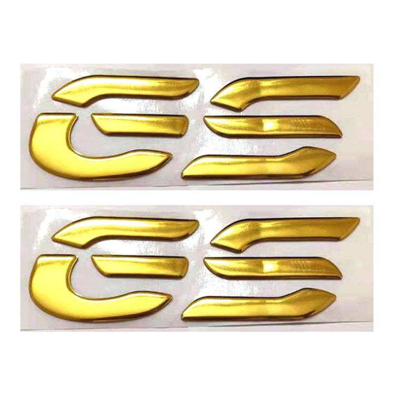 Für BMW R1250GS F850GS F750GS F700GS F800GS F650GS R1200GS Motorrad 3D Emblem Abzeichen Aufkleber Tank Rad GS Aufkleber (Farbe : Gold) von WITTSY