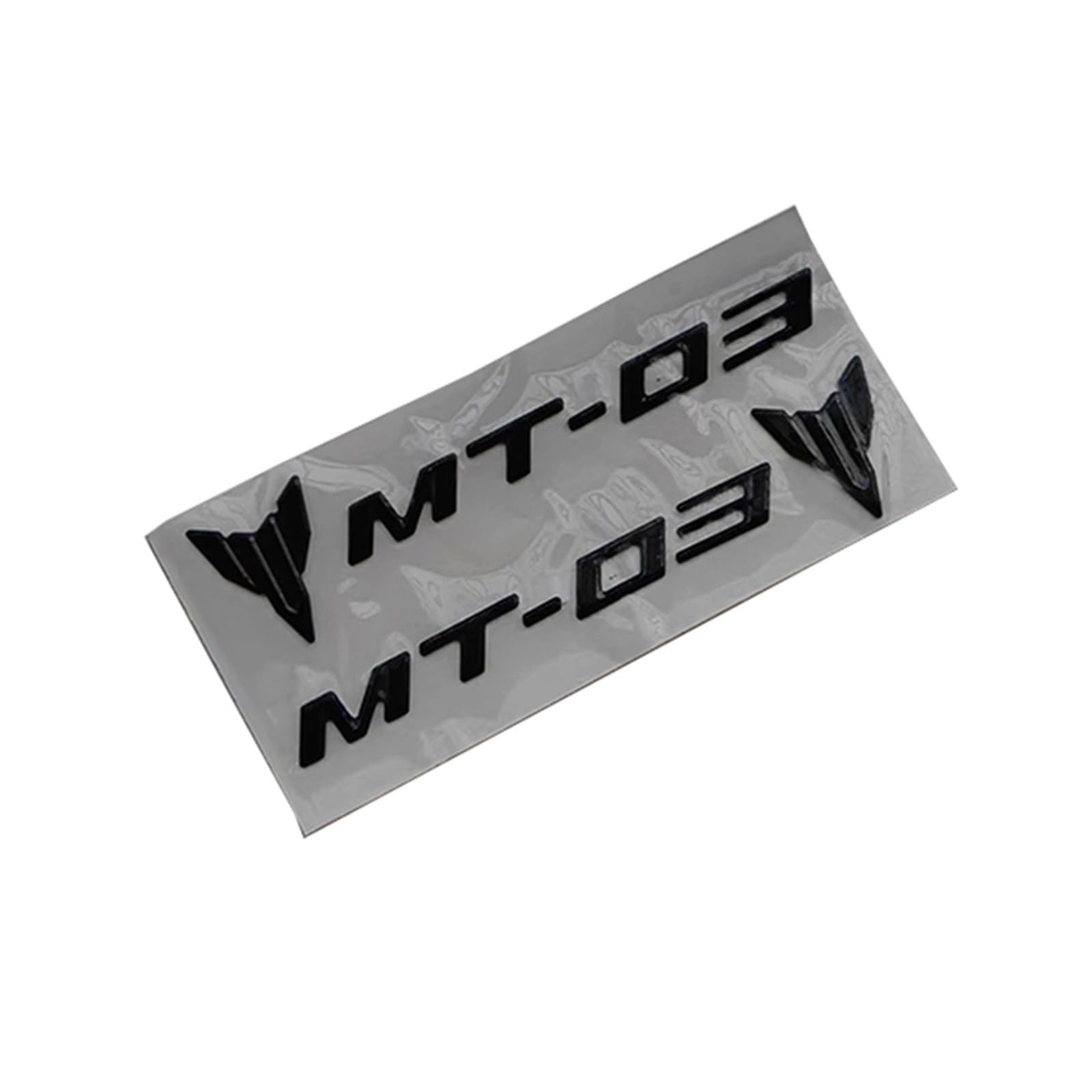 Für Yamaha MT03 MT07 MT09 MT10 MT 09 MT 07 Motorrad 3D Emblem Abzeichen Aufkleber Tank MT-03 MT-07 MT-09 MT-10 Aufkleber (Farbe : MT-03 Black) von WITTSY