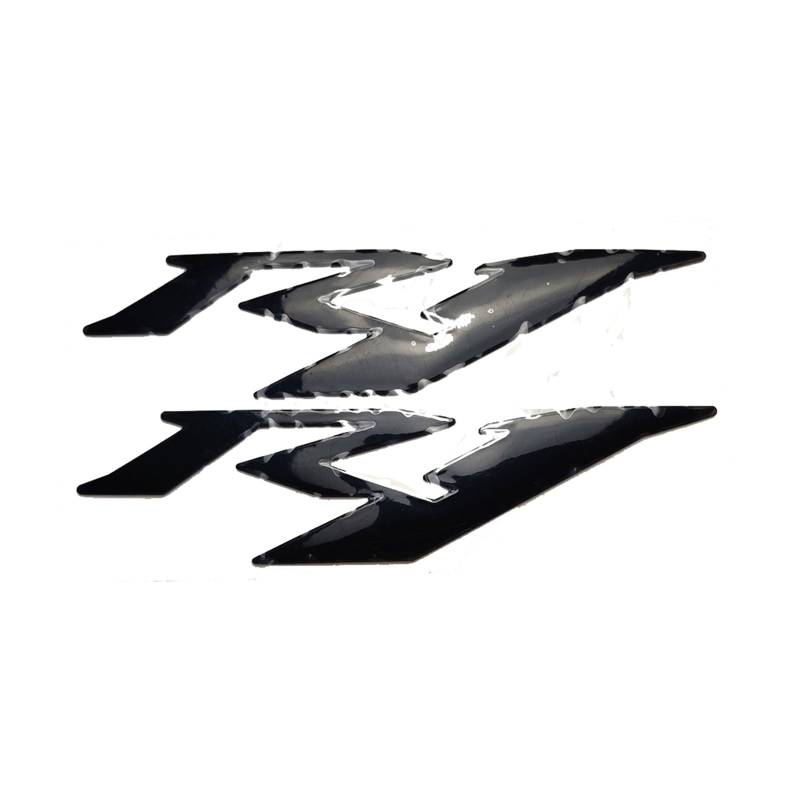 Für Yamaha YZF-R1 Motorrad 3D Emblem Abzeichen Aufkleber Tank Rad Aufkleber Reflektierende Aufkleber (Farbe : SCHWARZ) von WITTSY