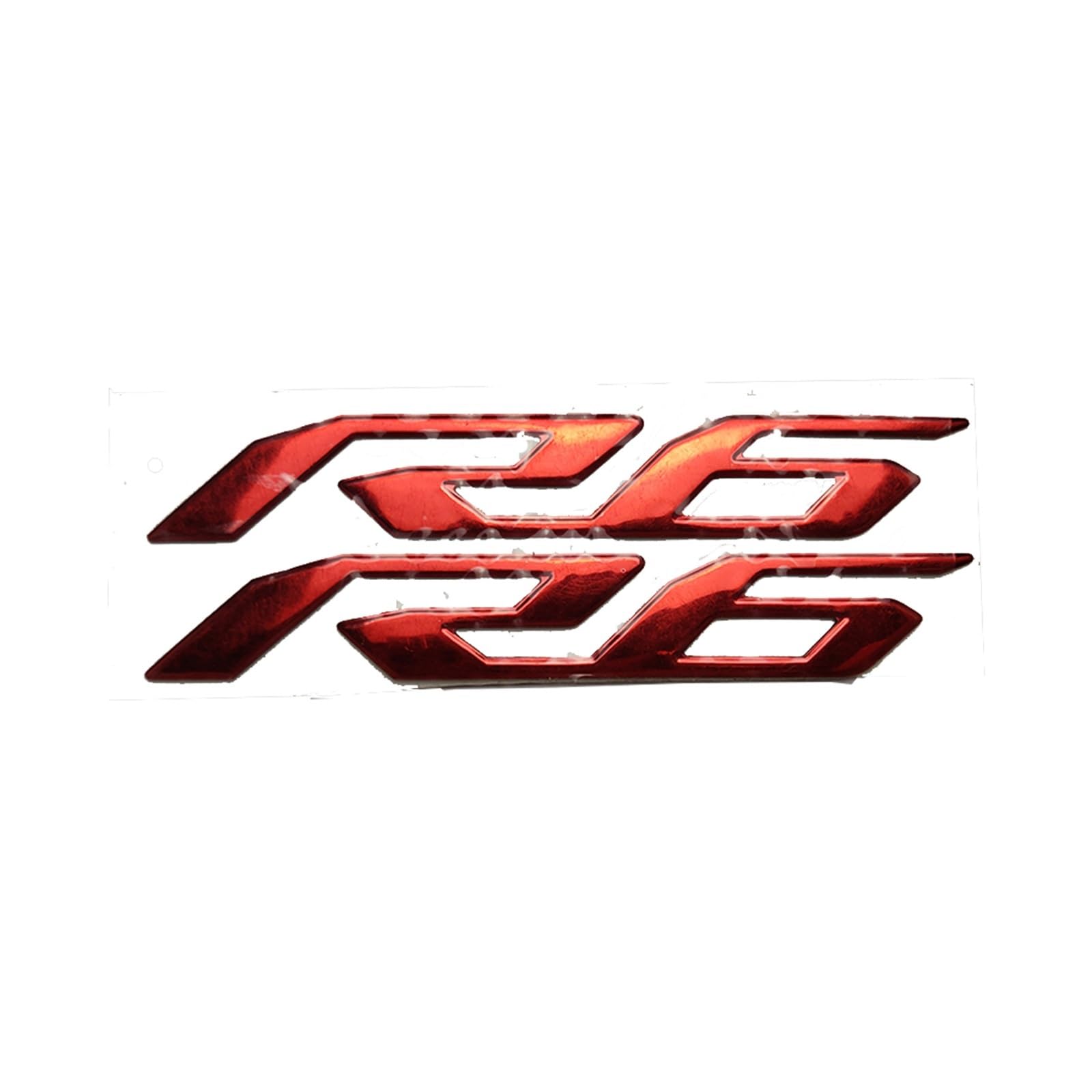 Für Yamaha YZF-R6 Motorrad 3D Emblem Abzeichen Aufkleber Tank Rad Aufkleber Reflektierende Aufkleber (Farbe : ROT) von WITTSY