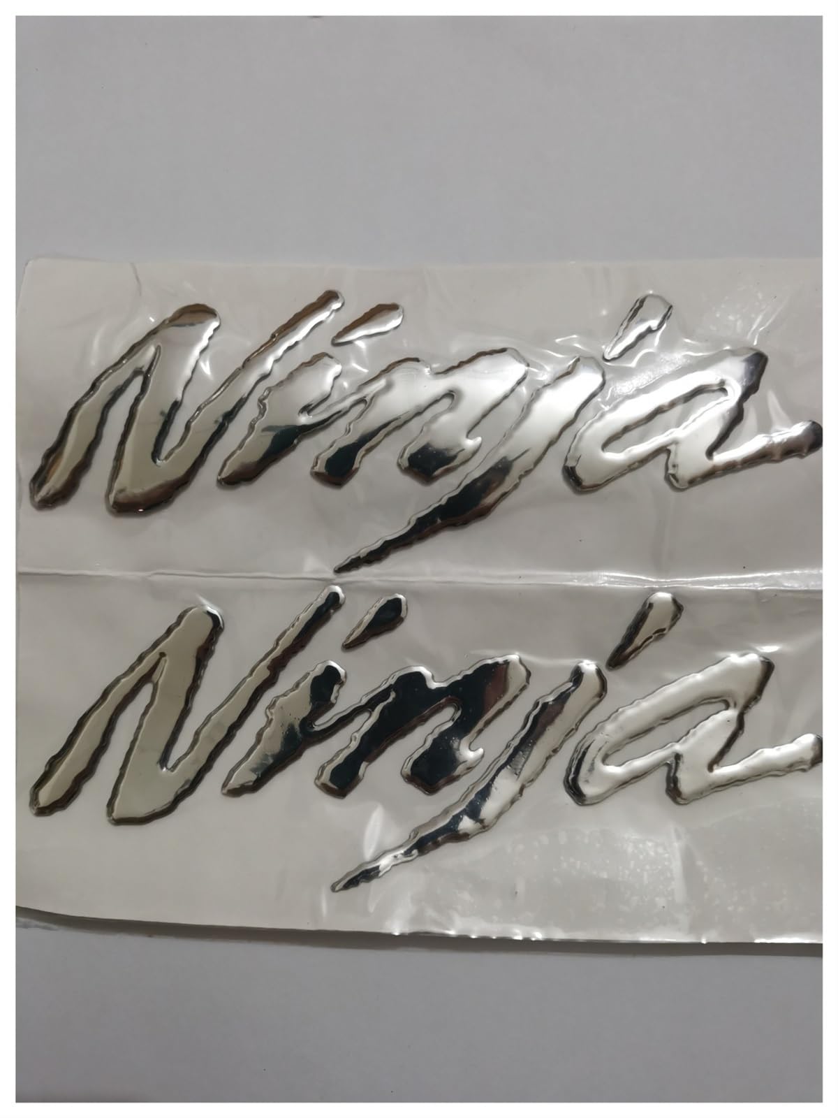 Motorrad 3D Emblem Abzeichen Aufkleber Tank Rad Ninja Aufkleber Für Ninja 250R 300R ZX6R 636 ZX10R Z800 Z1000 ZX7R 9R ZX12R ZX14R (Farbe : White) von WITTSY