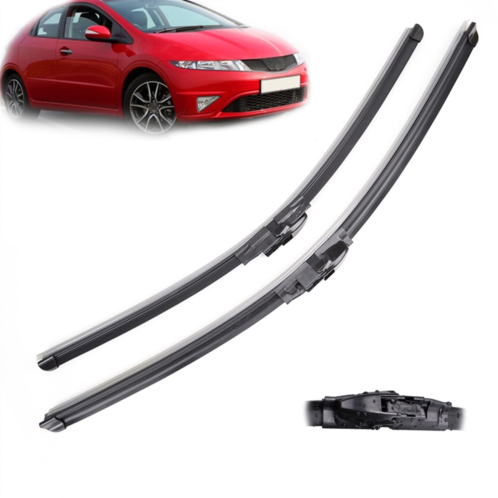 Scheibenwischerteile 2 Teile/satz Auto Frontscheibe Scheibenwischerblätter 26 "+23" Für Honda Für Civic 8 MK8 2011 2010 2009 2008 2007 2006 2005 von WITTSY