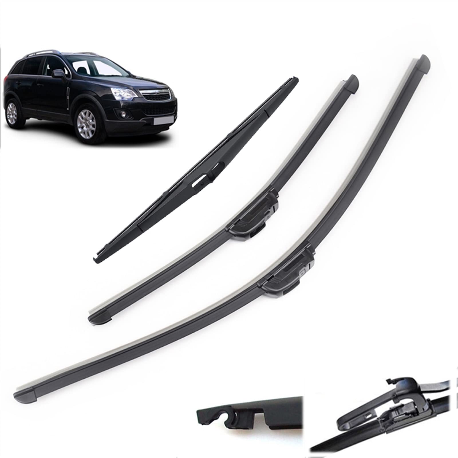 Scheibenwischerteile Auto Vorne Hinten Scheibenwischer Für Opel Für Antara 2006-2010 2011 2012 2013 2014 2015 2016 2017 Scheibenwischerblätter Kit Set von WITTSY