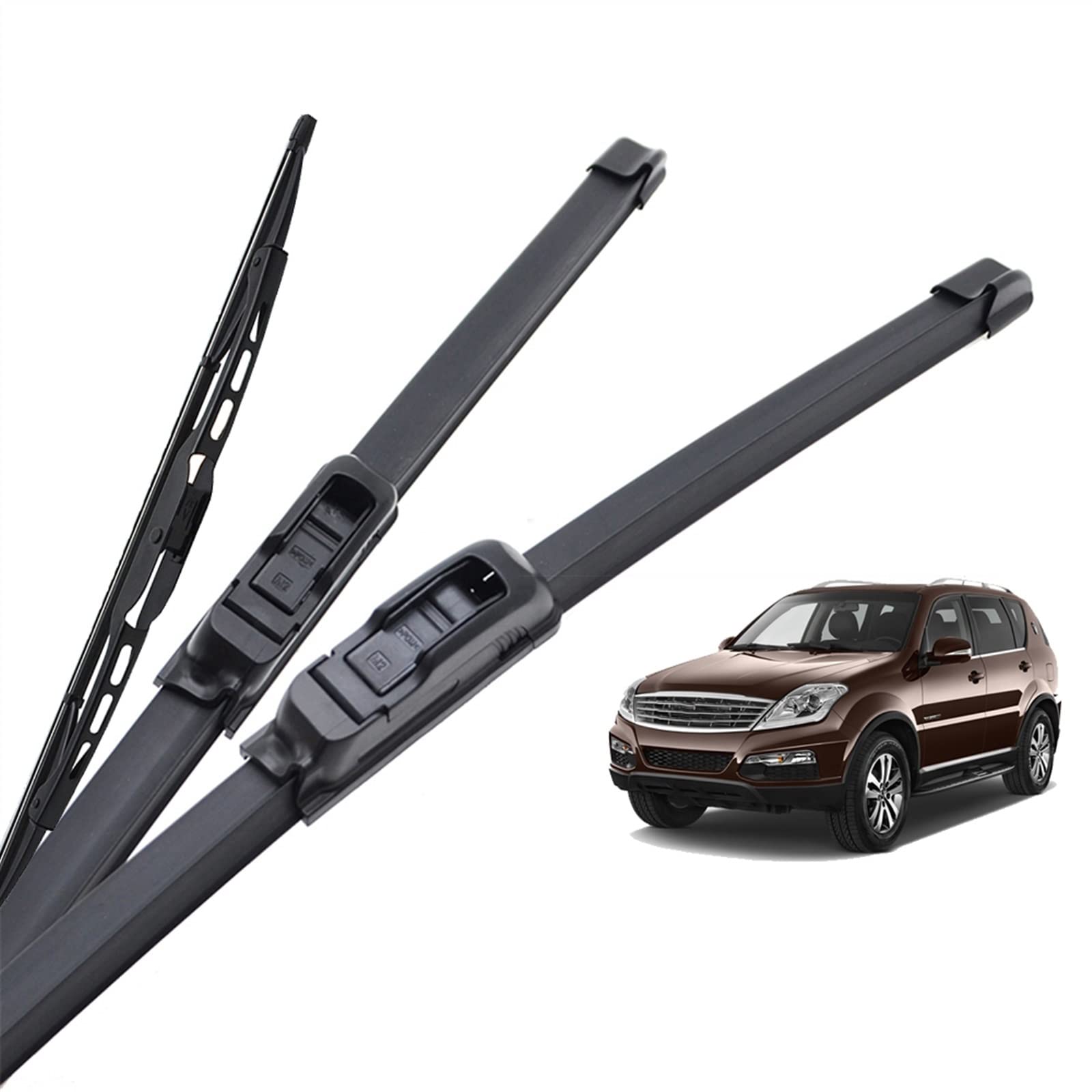 Scheibenwischerteile Scheibenwischerblätter Auto Vorne Hinten Fenster Für Ssangyong Für Rexton 2002-2010 2011 2012 2013 2014 2015 2016 2017 von WITTSY