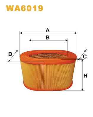 Luftfilter WIX WA6019 von WIX