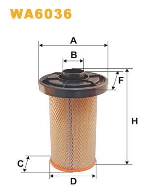 Luftfilter WIX WA6036 von WIX