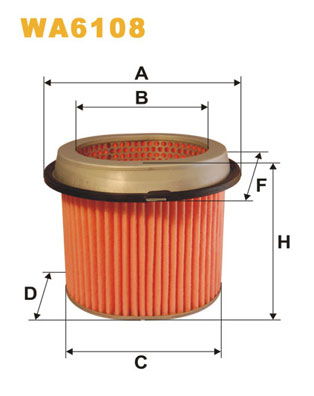 Luftfilter WIX WA6108 von WIX