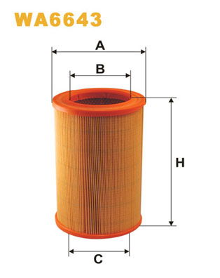 Luftfilter WIX WA6643 von WIX