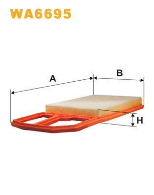 Luftfilter WIX WA6695 von WIX