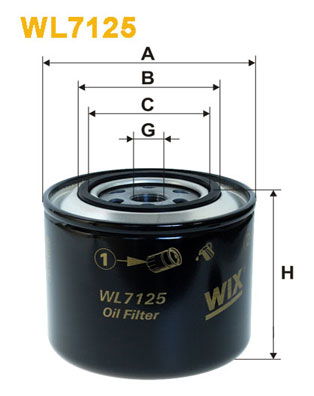 Ölfilter WIX WL7125 von WIX