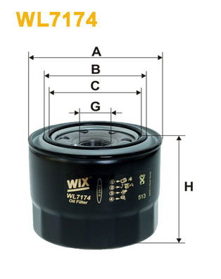 Ölfilter WIX WL7174 von WIX