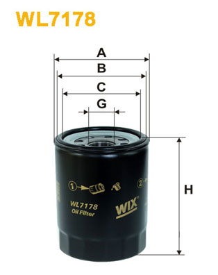 Ölfilter WIX WL7178 von WIX