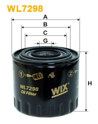 Ölfilter WIX WL7298 von WIX