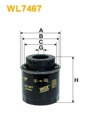 Ölfilter WIX WL7467 von WIX