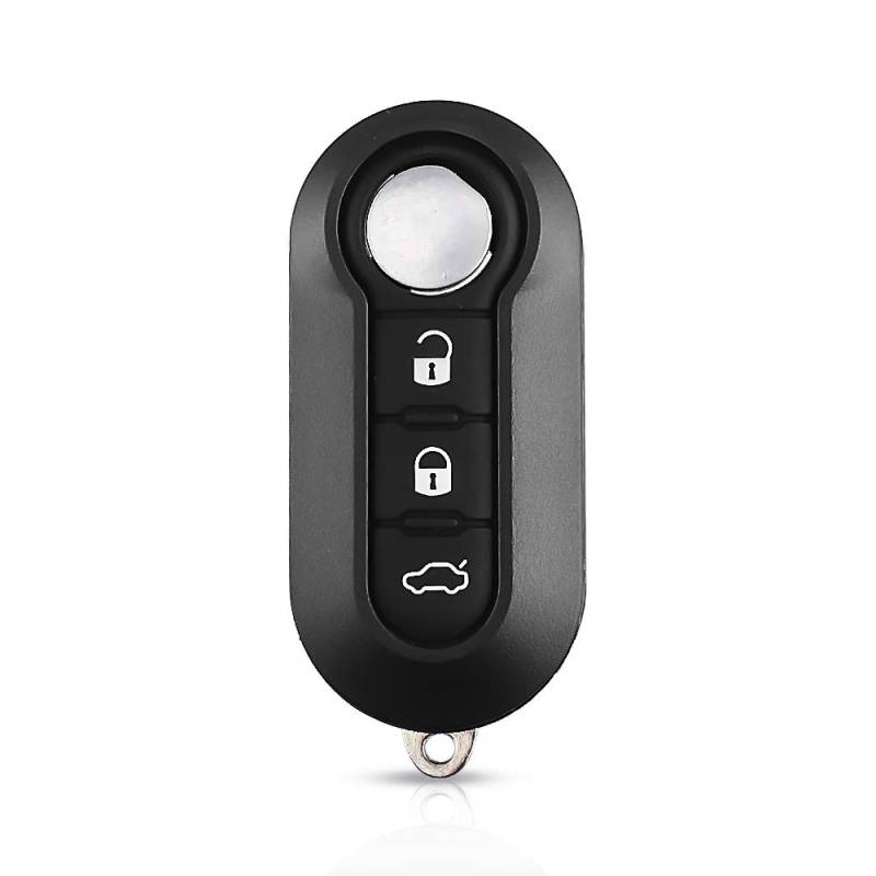 WJBABJ Autoschlüsselabdeckung Flip 3 Buttons Remote Auto Key Shell Leerer Fall für FIAT 500 Panda Punto Bravo für Citroen für Peugeot Auto (Color : Black 2, Number of Buttons : for Citroen) von WJBABJ