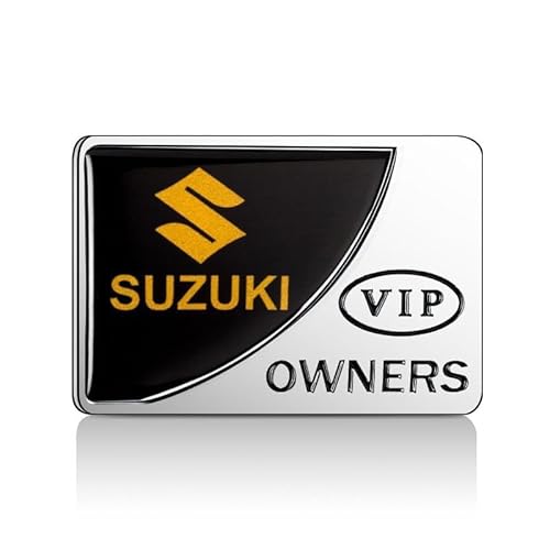 Auto Emblem für Suzuki SX4 Vitara S-Cross Jimmy Swift Grand Vitara Alto, Auto Body Abzeichen Emblem Aufkleber, Buchstabenmarke Badge Aufkleber Auto Emblem Aufkleber Auto Styling Dekor Zubehör von WJDMB