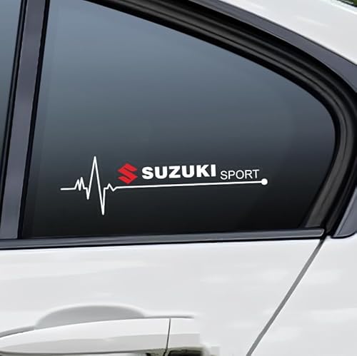 Auto Emblem für Suzuki Vitara Ignis Swift Baleno S-Cross SX4 Across Swace JIMNY, Auto Body Abzeichen Emblem Aufkleber, Buchstabenmarke Badge Aufkleber Auto Emblem Aufkleber Auto Styling Dekor Zubehör von WJDMB