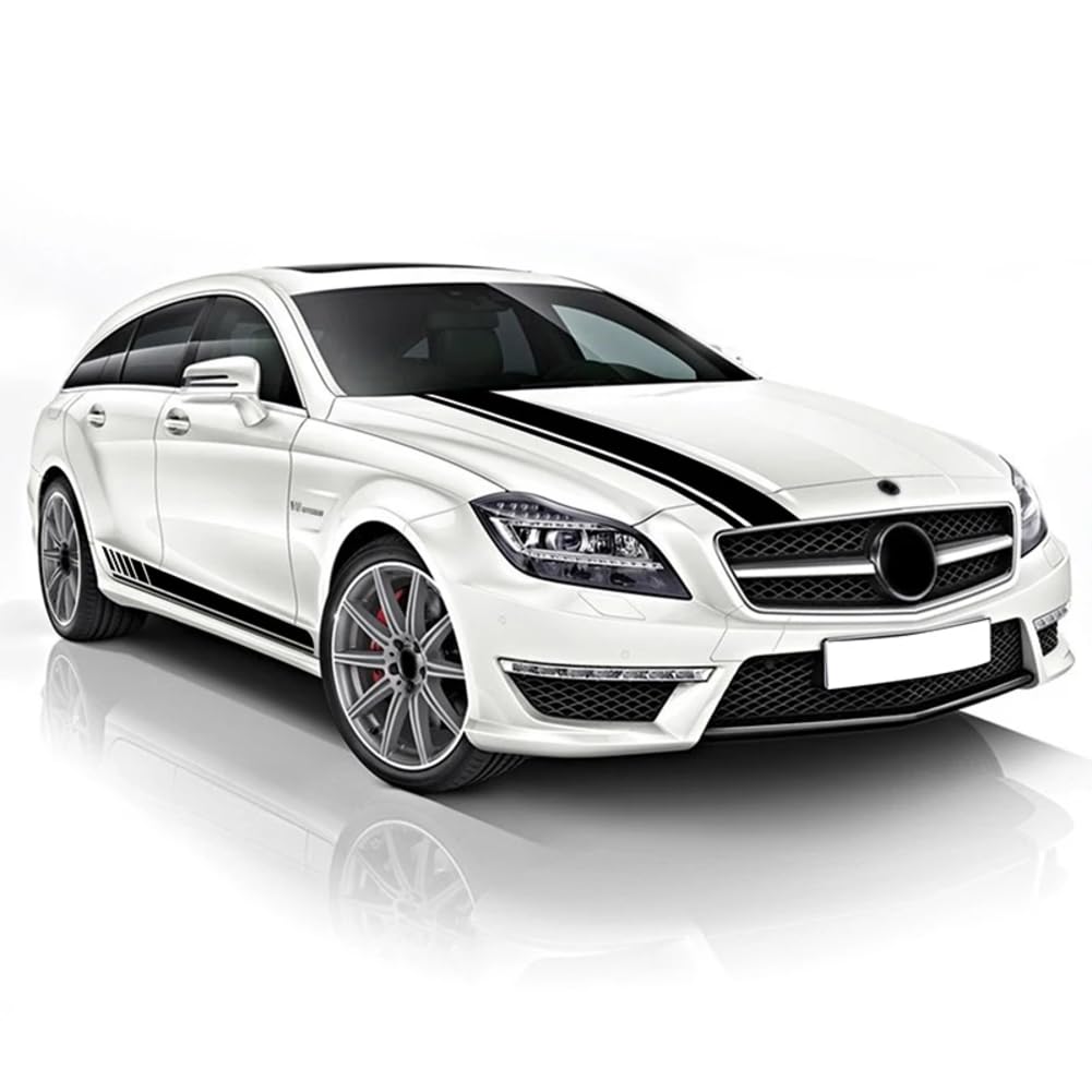 3-teiliger Türseitenstreifen-Rockaufkleber Edition 1 Motorhaubenaufkleber, für M=ercedes B=ENZ CLS-Klasse C257 W218 W219 CLS350 CLS63 AMG C219 von WJSXEQF