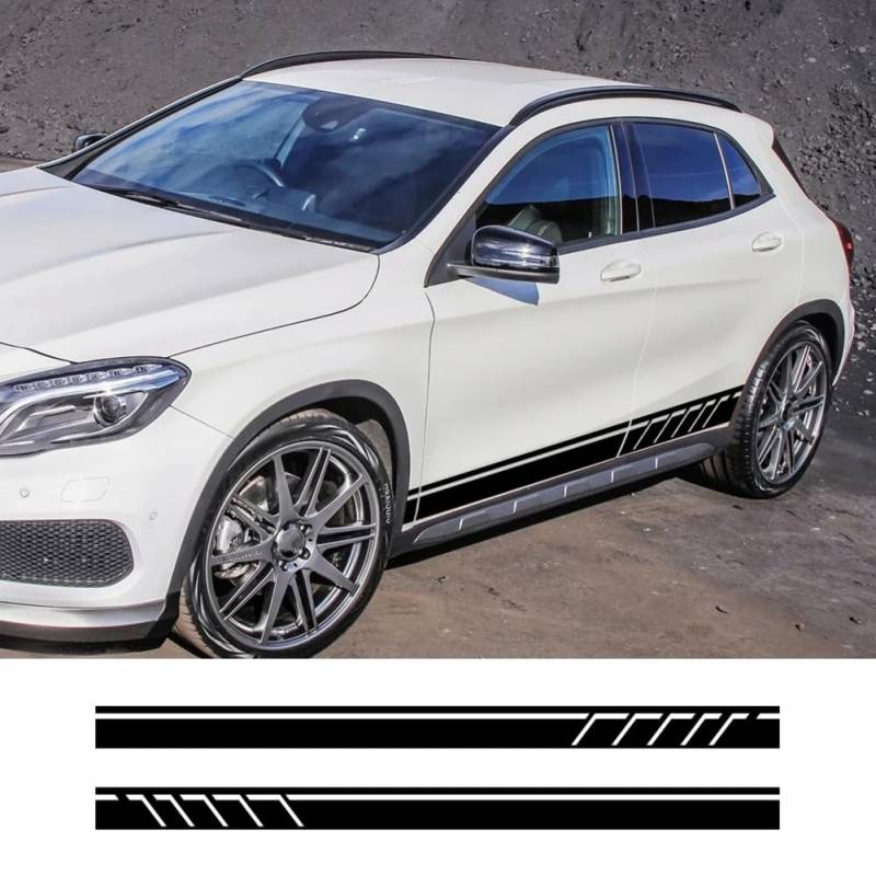 Auto Aufkleber, für Mercedes Benz GLA GLA45 GLA180 GLA200 GLA220 GLA250 X156 H247 AMG Sport Streifen Vinyl Aufkleber Auto Zubehör von WJSXEQF