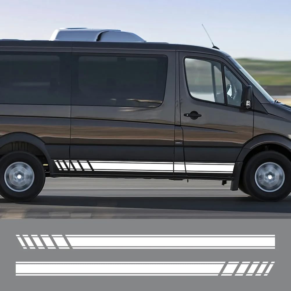 Autoaufkleber, für M=ercedes B=ENZ Sprinter W903 W906 W907 Wohnmobilstreifen Camper Van DIY Grafik Dekor Aufkleber Autozubehör von WJSXEQF